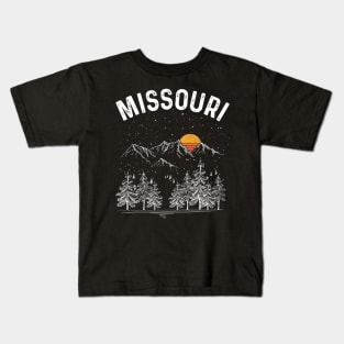 Vintage Retro Missouri State Kids T-Shirt